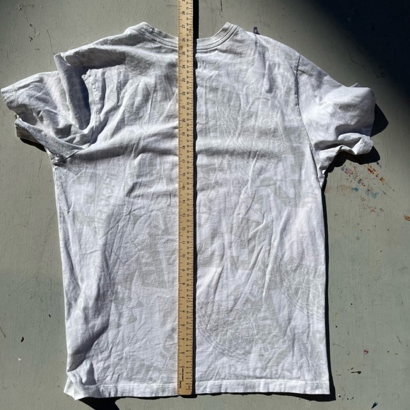 Women's Air Jordan T-Shirt White Jumpman Logo L Cotton All-Over Street NBA Icon - Picture 11 of 14